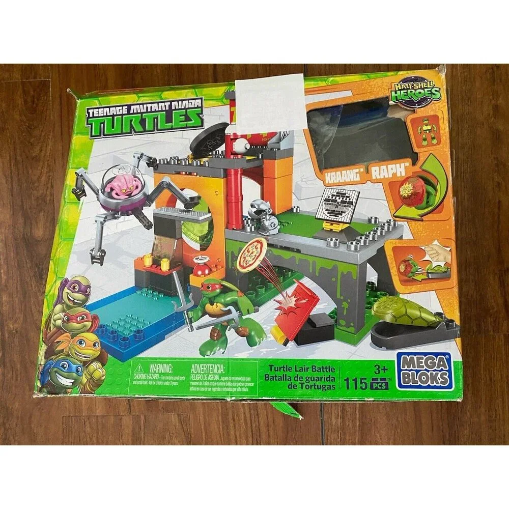 Mega Bloks Teenage Mutant Ninja Turtles Half Shell Heroes Turtle Lair Battle GUC